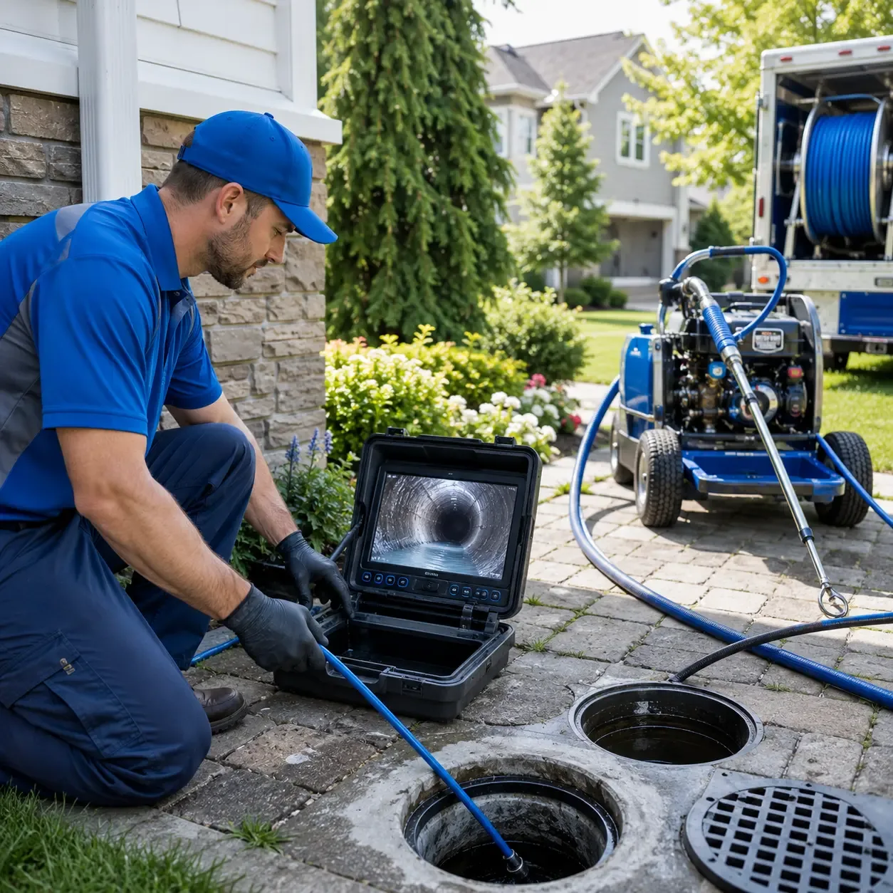 Outdoor drain cleaning professionals serving Hudson, MA