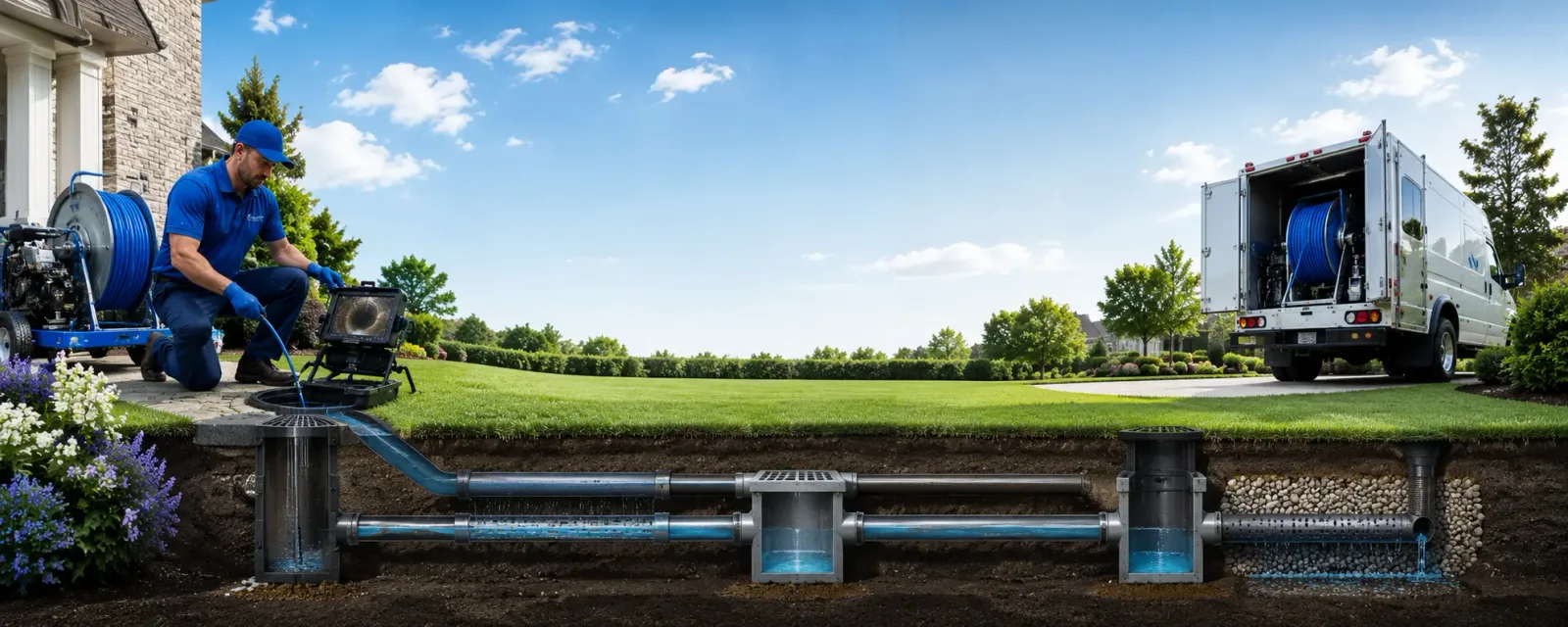 Outdoor drain cleaning information for Hudson, MA
